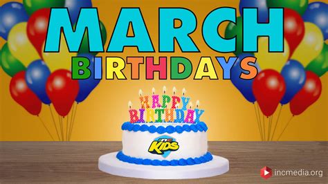 March Birthdays - Home