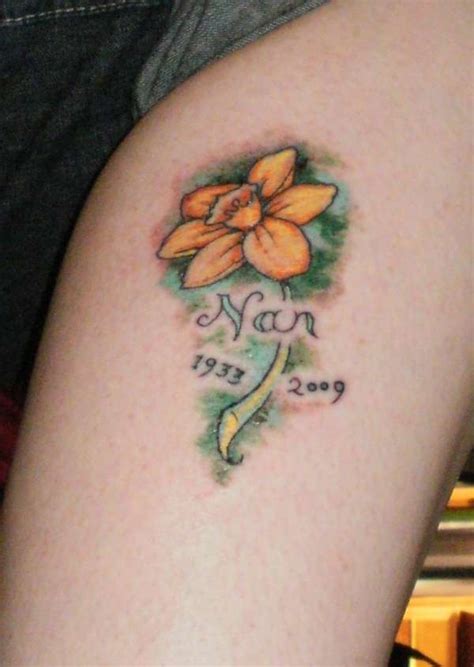 march daffodil | Daffodil tattoo, Tattoo designs, Tattoo images