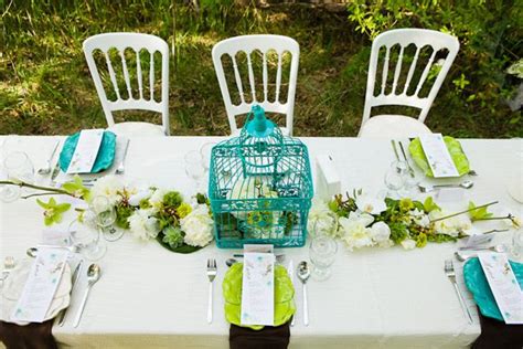 Gorgeous modern teal green wedding with a nature theme | Bird themed wedding, Teal wedding ...