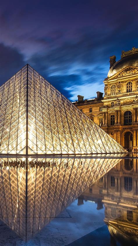 Paris Louvre Glass Pyramid Hd Wallpapers Hd Wallpapers