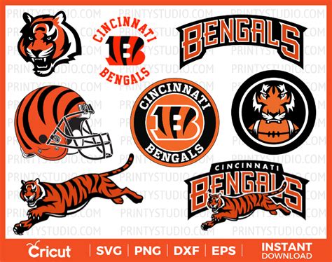 Bengals SVG Cut Files, Cincinnati Bengals Logo, Clipart - Inspire Uplift