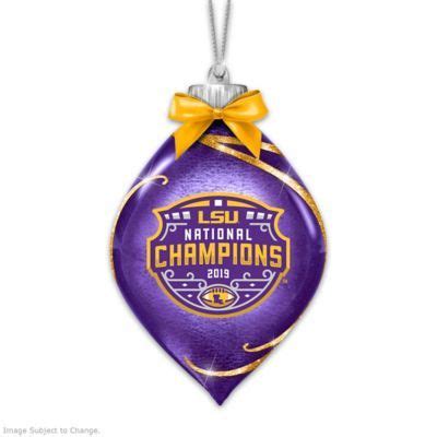 Officially-licensed LSU Tigers® lighted glass Christmas ornament honors ...