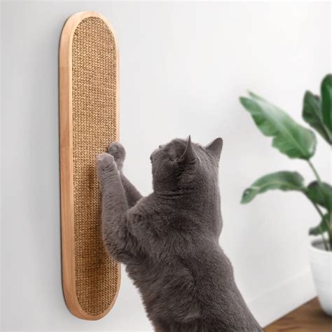 Wall Mounted Cat Scratcher by 7 Ruby Road – – Wooden Cat Scratching ...