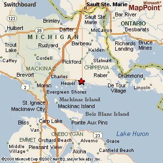 Cedarville, Michigan Area Map & More