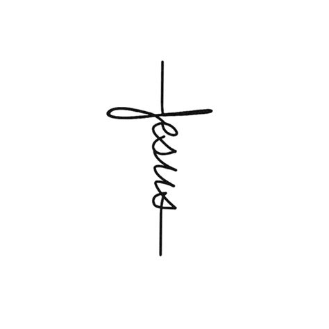 Jesus Script set of 2 Jesus Word Tattoo / Religious Tattoo - Etsy