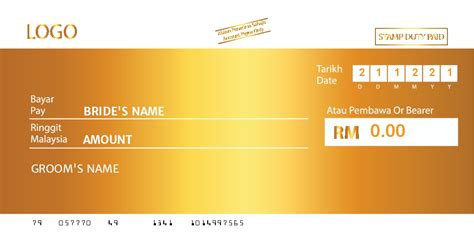 Contoh Design Mock Cheque Untuk Pemenang