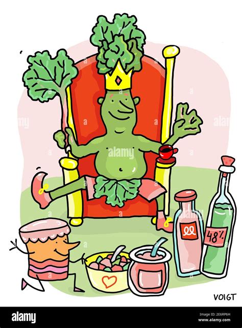 Cartoon rhubarb Cut Out Stock Images & Pictures - Alamy