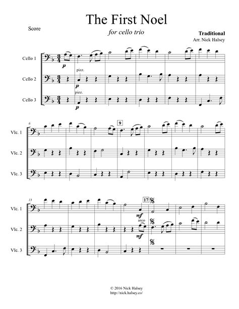 The First Noel - Cello Expressions Sheet Music Library