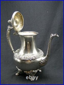 4pc 1847 Rogers Bros Heritage Silverplate Tea & Coffee Set Holloware ...