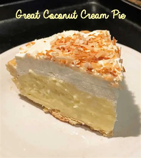 Great Coconut Cream Pie - Cookie Madness