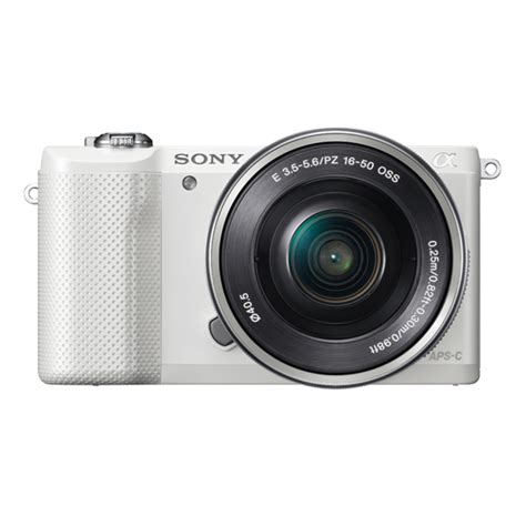 SONY a5000 Compact System Camera with 16-50 mm f/3.5-5.6 OSS Zoom Lens - White | Best digital ...