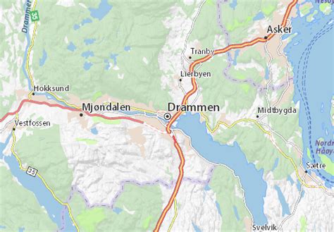 MICHELIN Drammen map - ViaMichelin