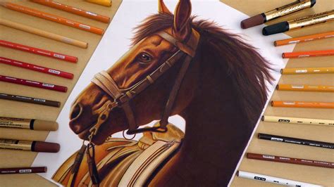 Drawing Realistic Horse - YouTube