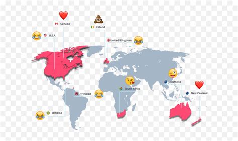 Could Emojis Really Be The Universal Online Language - World Map,What ...