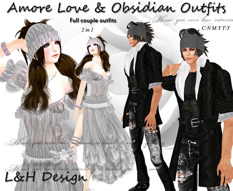 Love Later Blog: L&H Design - Amore Love & Obsidian Outfits (couple outfits)
