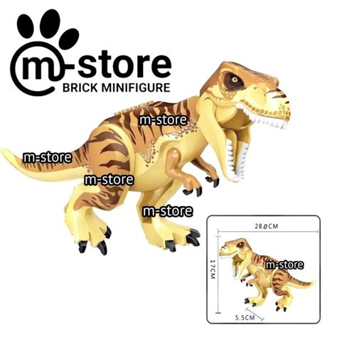 Jual lego dinosaur tyrannosaurus rex t-rex trex big building block di ...