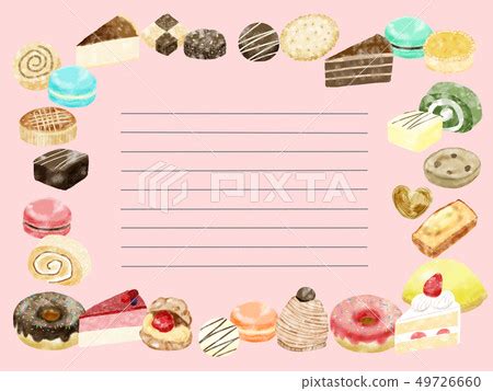 Sweets frame border - Stock Illustration [49726660] - PIXTA