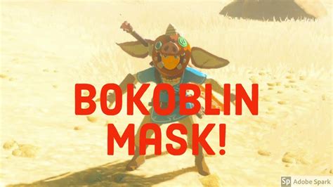 How to get the Bokoblin mask in botw - YouTube