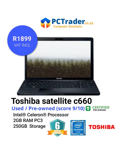 Toshiba Satellite C660 (Used 9.10) – PCTrader Computer Solutions