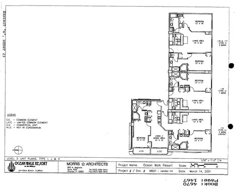 Ocean Walk Condos Floor Plan - 300-350 N. Atlantic Ave 32118 - Daytona ...