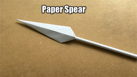 How to Make a Paper Spear - Easy Tutorials - YouTube