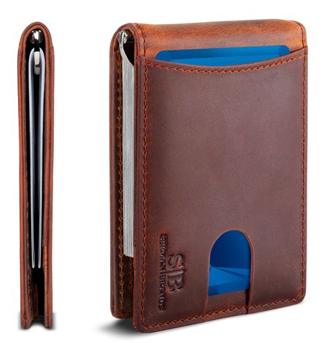 Serman Brands - SERMAN BRANDS RFID Slim Wallets for Men. Mens Wallet with Money Clip. Thin ...