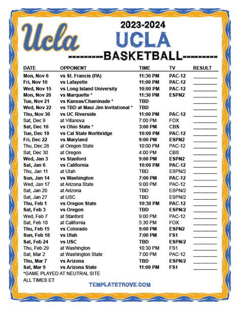 Ucla Basketball 2024 Schedule - Petra Brigitte