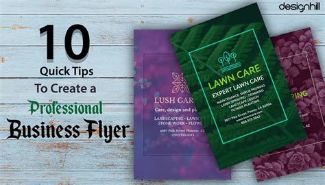 10 Quick Tips To Create A Professional Business Flyer