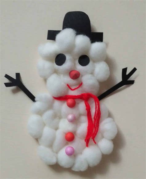 Super easy Christmas Snowman Craft for kids