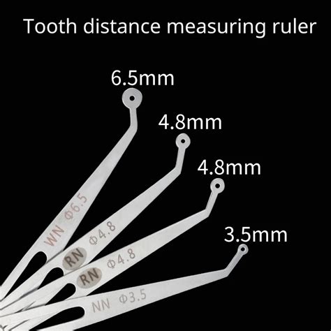 Dental Distance Measuring Ruler Stainless Steel Dental Implant ...