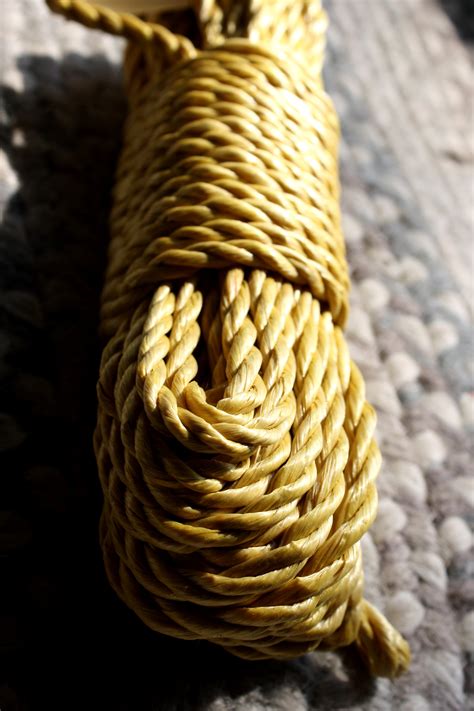 Bundle of Yellow Nylon Rope – Photos Public Domain