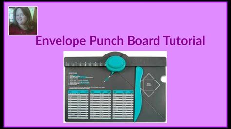 Envelope Punch Board Tutorial - YouTube