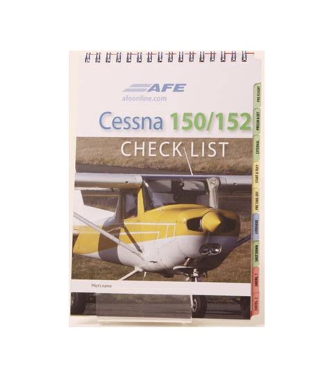 Cessna 152 Aircraft Checklist