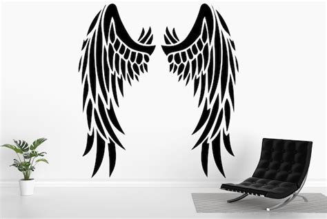 Angel Wings Wall Decal Angel Vinyl Wall Art Decals Angel | Etsy