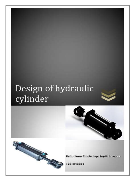 Hydraulic Cylinder Design | Gas Technologies | Fluid Dynamics | Free 30 ...