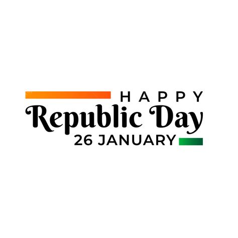 Happy Republic Day India, Republic Day, 26 January, India Flag PNG and ...