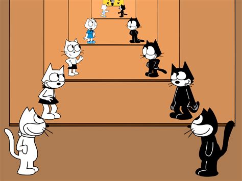 Felix the Cat art styles from his history by Mega-Shonen-One-64 on DeviantArt