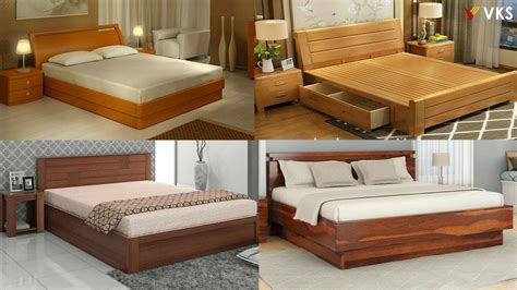 Modern Wooden Bed Design | Double King Size Storage Bed Design | Master ...