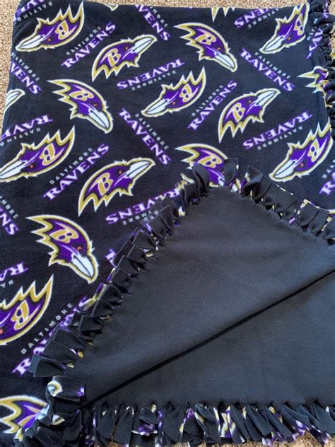 Baltimore Ravens Fleece Tie Blanket - Etsy