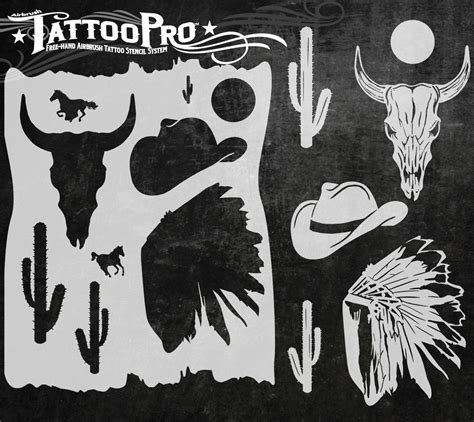 Wild West – Tattoo Pro Stencils