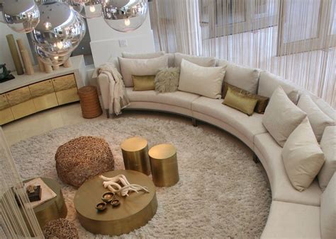 Luxury living room design, Round living room, Living room sofa