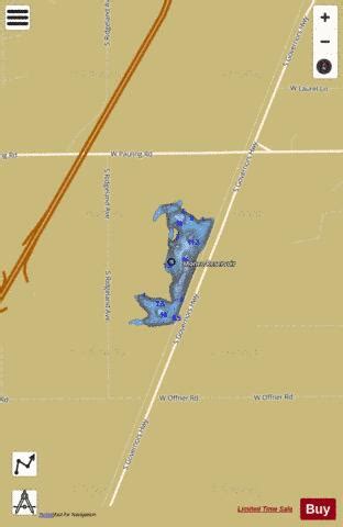 Monee Reservoir Fishing Map | Nautical Charts App