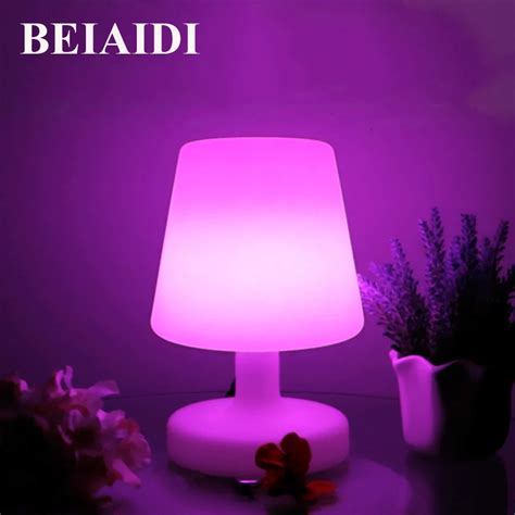BEIAIDI 16 Color RGB LED Night light Atmosphere Mood Table Desk Lamps IP68 Outdoor Camping Light ...