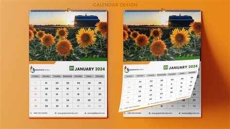 2024 Calendar Wallpaper Editorial - Eadie Gusella