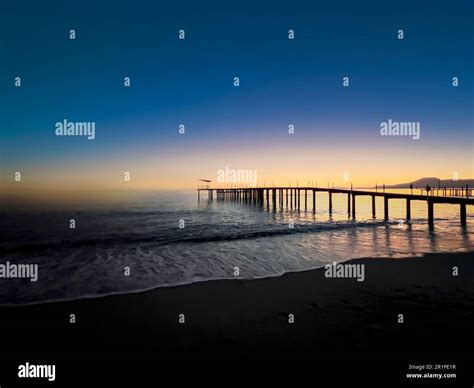 Sunset at Lara Beach, Lara, Antalya, Turkey Stock Photo - Alamy