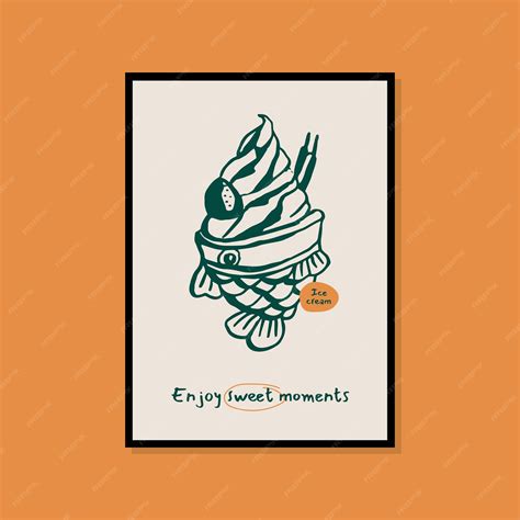 Premium Vector | Minimalist hand drawn food poster for wall art collection