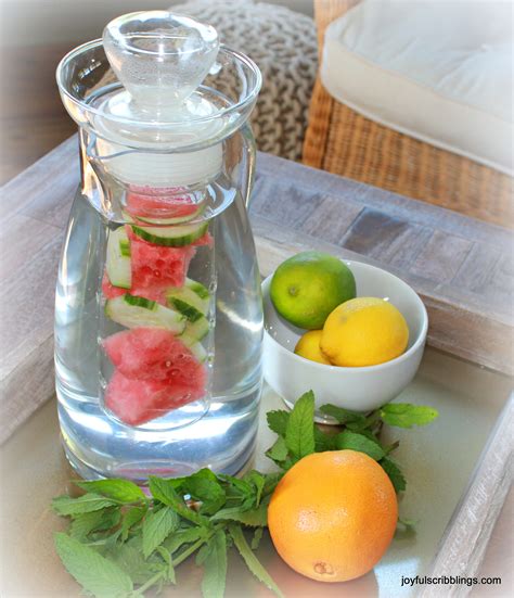 10 Infused Water Recipes - JOYFUL scribblings