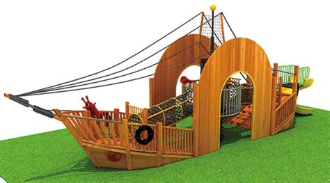 Pirate Ship Playground - Play Structure Theme Equipment Oem_Happy Island