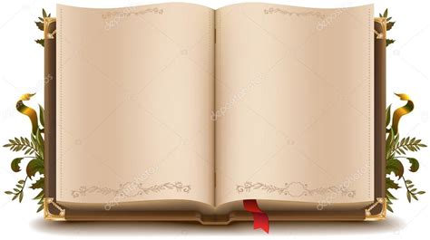 Old open book — Stock Vector © orensila #51846985