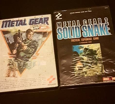 My Copies Of The Original MSX Metal Gear Games : r/metalgearsolid